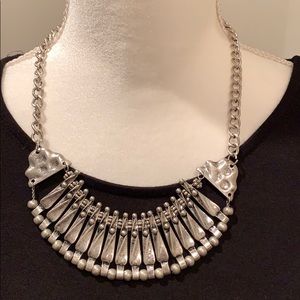 Silver Tone Boho Necklace